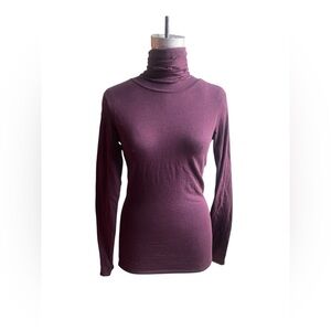 Peruvian Connection XS maroon turtleneck